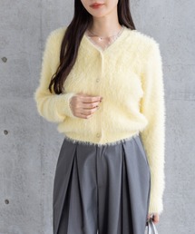 カーディガン/ボレロ（イエロー/黄色系・ビジュー）ファッション通販