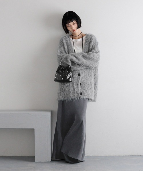 LOWRYS FARM（ローリーズファーム）の「フィブリルサテンスカート　581057（スカート・レディース・アイボリー/チャコールグレー/ブラウン・LARGE/MEDIUM/SMALL）」の18枚目の写真