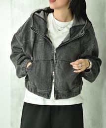 INTERPLANET | デニムフードブルゾン(ブルゾン)