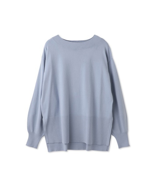 QUEENS COURT（クイーンズコート）の「シアバターボートネックニット≪手洗い可能≫（ニット/セーター・レディース・ブラック/オフホワイト/レッド/ライトグレー/サックスブルー・M）」の6枚目の写真