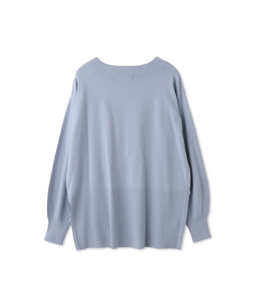 QUEENS COURT（クイーンズコート）の「シアバターボートネックニット≪手洗い可能≫（ニット/セーター・レディース・ブラック/オフホワイト/レッド/ライトグレー/サックスブルー・M）」の7枚目の写真