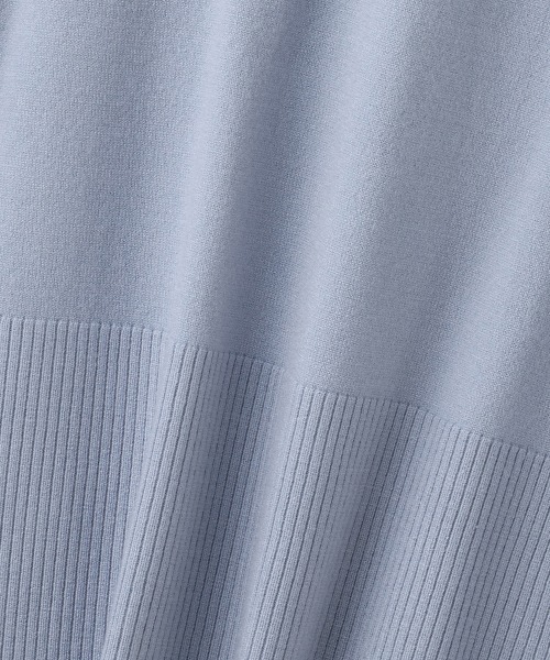 QUEENS COURT（クイーンズコート）の「シアバターボートネックニット≪手洗い可能≫（ニット/セーター・レディース・ブラック/オフホワイト/レッド/ライトグレー/サックスブルー・M）」の11枚目の写真