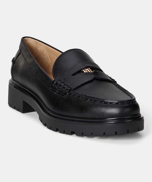 LAUREN RALPH LAUREN（ローレン ラルフ ローレン）の「ローレン ラルフ ローレン MARLI FLATS マーリー フラット  ローファー（ローファー・レディース・ブラック/タン・60/65/70/75/55）」の5枚目の写真