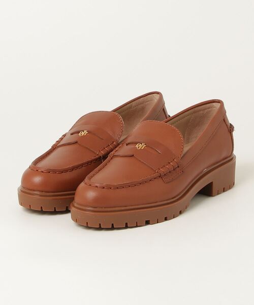LAUREN RALPH LAUREN（ローレン ラルフ ローレン）の「ローレン ラルフ ローレン MARLI FLATS マーリー フラット  ローファー（ローファー・レディース・ブラック/タン・60/65/70/75/55）」の9枚目の写真