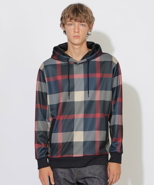 BLUE LABEL CRESTBRIDGE(ブルーレーベルクレストブリッジ)の「クレストブリッジチェックフーディー(パーカー・レディース・ブルー系その他7/グリーン系その他・1/2/3)」の2枚目の写真