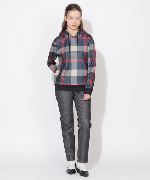 BLUE LABEL CRESTBRIDGE(ブルーレーベルクレストブリッジ)の「クレストブリッジチェックフーディー(パーカー・レディース・ブルー系その他7/グリーン系その他・1/2/3)」の5枚目の写真