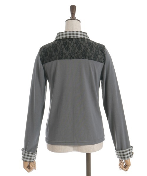 axes femme(アクシーズファム)の「襟付きトップス(Tシャツ/カットソー・レディース・ブラック/ネイビー/グレー・FREE)」の16枚目の写真