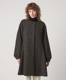 ▼美品 スティーブンアラン 3,3万円 ジャガードブルゾン ノーカラージャケット improves ノーカラージャケット メンズ スウェード ジャケット