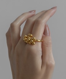 abaskdesign（アバスクデザイン）の「金属アレルギー対応　バブルデザインリング（リング）」