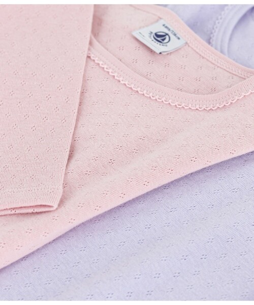 PETIT BATEAU（プチバトー）の「長袖Ｔシャツ２枚組（インナーウェア/肌着・キッズ・その他1・6YEAR/8YEAR/10YEAR/12YEAR）」の3枚目の写真