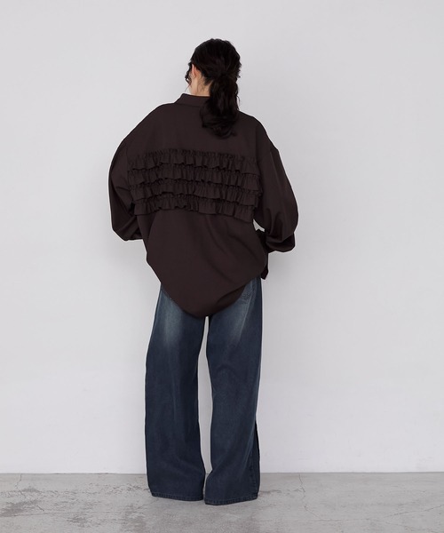 forksy.(フォルクシー)の「【forksy.】BIGポケットハイウエストワイドテーパードデニムパンツ(デニムパンツ・レディース・グレー系/インディゴブルー/ブルー系・L/M)」の19枚目の写真