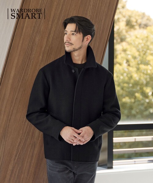 BEAUTY&YOUTH UNITED ARROWS（ビューティーアンドユースユナイテッドアローズ）の「【WEB限定 WARDROBE SMART】PE メルトン バルカラーブルゾン（ブルゾン・メンズ・ブラック/ダークブラウン・XL/L/M/S）」の10枚目の写真