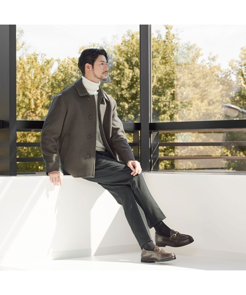 WEB限定 WARDROBE SMART】PE メルトン バルカラーブルゾン（ブルゾン