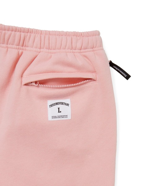thisisneverthat ピンクパンツ ジッパーLサイズ セール】BIG Sweatpant（スウェットパンツ）｜thisisneverthat