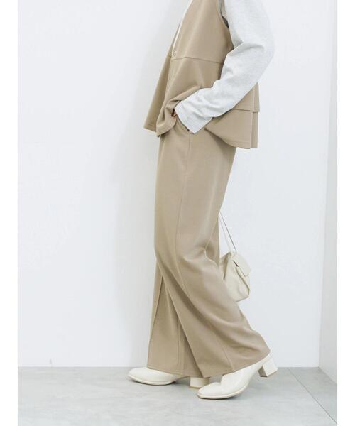 Samansa Mos2 blue（サマンサモスモスブルー）の「ストレートパンツ(セットアップ可)（その他パンツ・レディース・ブラウン/チャコールグレー/グレー/カーキ・F）」の14枚目の写真