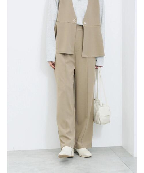 Samansa Mos2 blue（サマンサモスモスブルー）の「ストレートパンツ(セットアップ可)（その他パンツ・レディース・ブラウン/チャコールグレー/グレー/カーキ・F）」の15枚目の写真