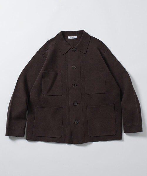 FREAK'S STORE（フリークスストア）の「ウォッシャブル スウェットライク ニット カバーオール/静電気ケア（カーディガン/ボレロ・メンズ・チャコールグレー/ブラウン/ブラック・MEDIUM/LARGE）」の14枚目の写真