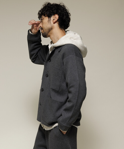 セール】ウォッシャブル スウェットライク ニット カバーオール/静電気