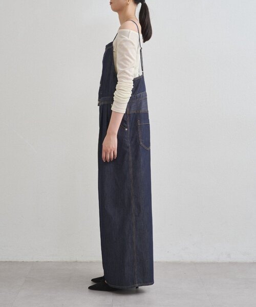 デニムキャミサロペット（サロペット/オーバーオール）｜LOUNGEDRESS
