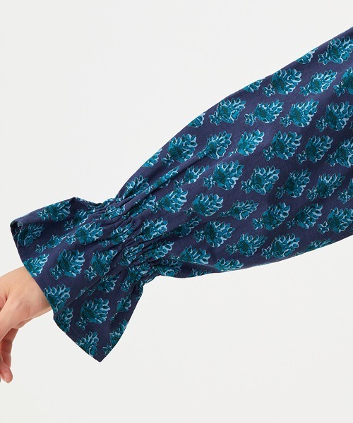 チチカカ（チチカカ）の「ブーケブラウス（シャツ/ブラウス・レディース・ネイビー/マスタード・FREE）」の10枚目の写真