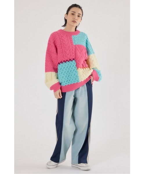 RODEO CROWNS WIDE BOWL(ロデオクラウンズワイドボウル)の「カスタムトラック デニムパンツ(デニムパンツ・レディース・ブルー系その他3/レッド系その他/グリーン系その他・SMALL/MEDIUM/LARGE)」の14枚目の写真