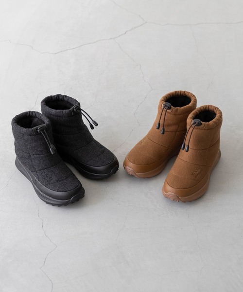 moz(モズ)の「moz モズ スノーブーツ(ブーツ・レディース・キャメル/ブラック・23.0cm/23.5cm/24.0cm/24.5cm)」の4枚目の写真