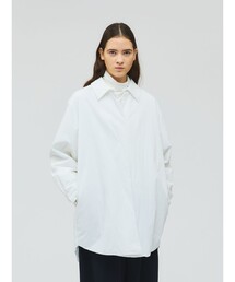 mizuiroind（ミズイロインド）の「mizuiro ind ワイドパディングシャツジャケット（その他アウター）」