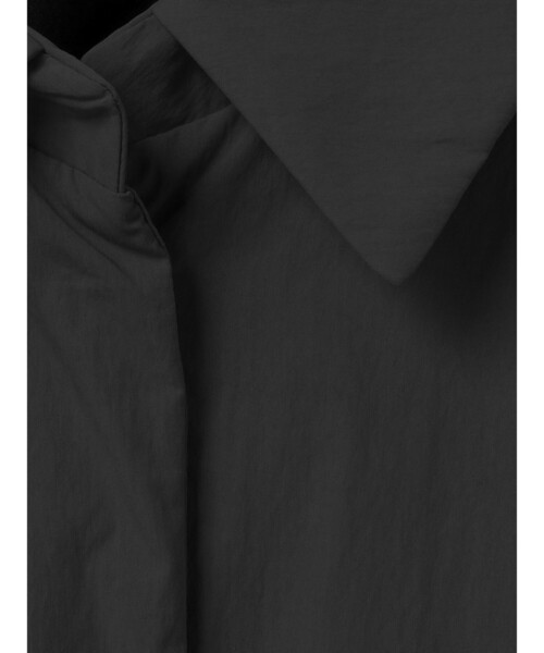 mizuiroind（ミズイロインド）の「mizuiro ind ワイドパディングシャツジャケット（その他アウター・レディース・ピンク/オフホワイト/ブラック/チャコールグレー・FREE）」の9枚目の写真