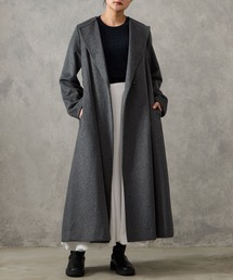 AIMER | メランジーウールライクニュアンスバックルベルトロングコート(その他アウター)