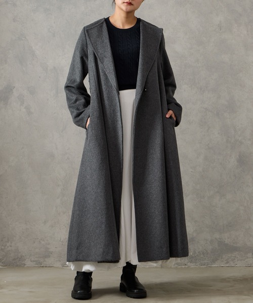 POLO RALPH LAUREN ダークブラウン ロングコート XS