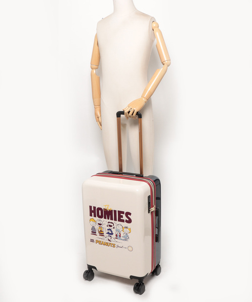 PEANUTS/ピーナッツ】 スヌーピー ポーチ付きキャリーケース 48L(55L