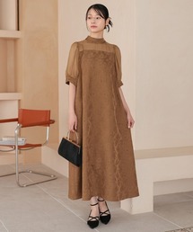 Jolie et Jolie | マルチwayリボンボウタイ付きジャガードワンピース(ドレス)