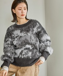 LAKOLE | ニュアンス柄ニットプルオーバー / 583730(ニット/セーター)