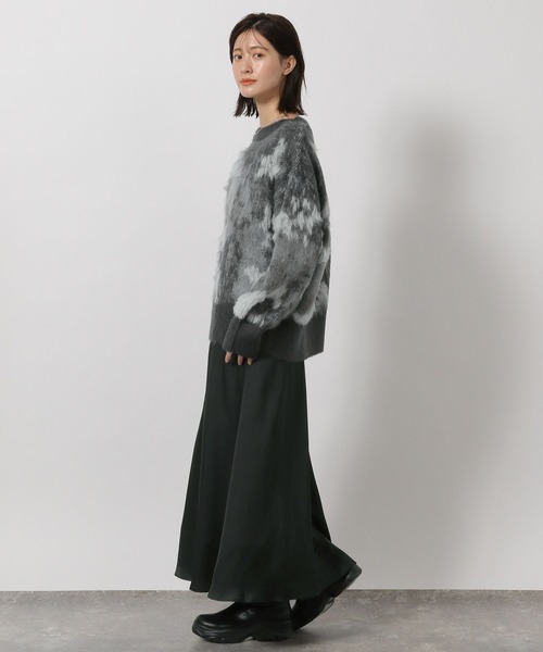 LAKOLE（ラコレ）の「ニュアンス柄ニットプルオーバー / 583730（ニット/セーター・レディース・アイボリー/カーキ/ブラック・FREE）」の16枚目の写真