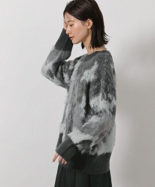 LAKOLE（ラコレ）の「ニュアンス柄ニットプルオーバー / 583730（ニット/セーター・レディース・アイボリー/カーキ/ブラック・FREE）」の18枚目の写真