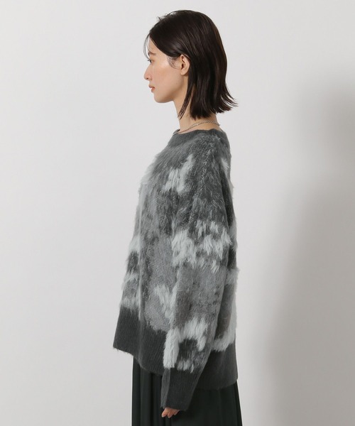 LAKOLE（ラコレ）の「ニュアンス柄ニットプルオーバー / 583730（ニット/セーター・レディース・アイボリー/カーキ/ブラック・FREE）」の5枚目の写真