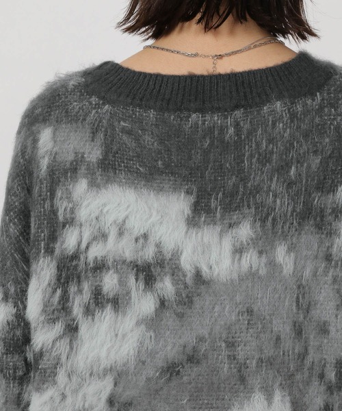 LAKOLE（ラコレ）の「ニュアンス柄ニットプルオーバー / 583730（ニット/セーター・レディース・アイボリー/カーキ/ブラック・FREE）」の10枚目の写真