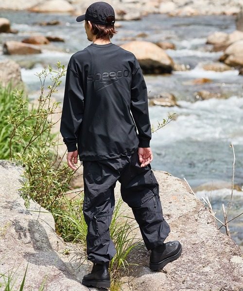 Speedo（スピード）の「SPEEDO / スピード：別注 L/S Cord T：ONLYARK-2-2518[PIE]（Tシャツ/カットソー・メンズ・ホワイト/ブラック・L/M）」の6枚目の写真