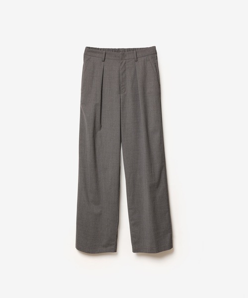 ATTACHMENT（アタッチメント）の「WO/TA ストレッチトロ 1タック ワイドトラウザーズ / WO/TA STRETCH TRO 1TUCK WIDE TROUSERS（スラックス・メンズ・ブラック/グレー/ダークグレー・3/2/1）」の3枚目の写真