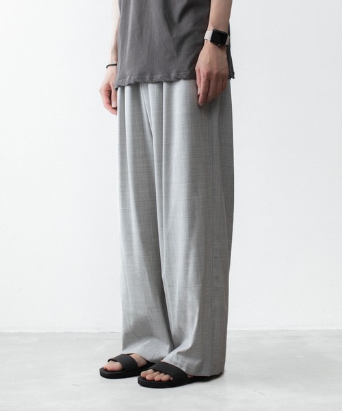 ATTACHMENT(アタッチメント)の「WO/TA ストレッチトロ 1タック ワイドトラウザーズ / WO/TA STRETCH TRO 1TUCK WIDE TROUSERS(スラックス・メンズ・ブラック/グレー/ダークグレー・3/2/1)」の20枚目の写真