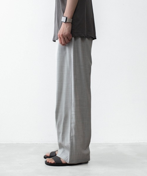ATTACHMENT(アタッチメント)の「WO/TA ストレッチトロ 1タック ワイドトラウザーズ / WO/TA STRETCH TRO 1TUCK WIDE TROUSERS(スラックス・メンズ・ブラック/グレー/ダークグレー・3/2/1)」の21枚目の写真