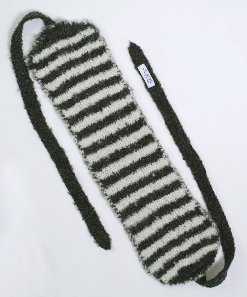 shopnikoniko(ショップニコニコ)の「ボーダー柄 紐付き ニットイヤーマフ(イヤーマフ・レディース・ピンク/ブラック/グリーン/ブルー・フリー)」の22枚目の写真