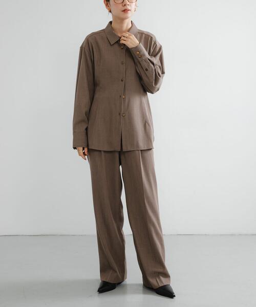 URBAN RESEARCH（アーバンリサーチ）の「new basic　WOOL TWILL SLACKS PANTS（その他パンツ・レディース・ベージュ/オフホワイト・38/36/40）」の11枚目の写真
