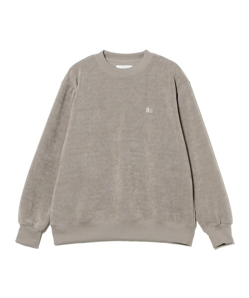 B:MING by BEAMS（ビーミングバイビームス）の「刺繍 モール クルーネック スウェット（ユニセックス）（スウェット・メンズ・チャコールグレー/ベージュ・SMALL/LARGE/X-LARGE/MEDIUM）」の14枚目の写真