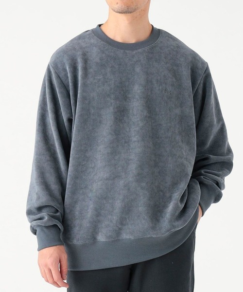 B:MING by BEAMS（ビーミングバイビームス）の「刺繍 モール クルーネック スウェット（ユニセックス）（スウェット・メンズ・チャコールグレー/ベージュ・SMALL/LARGE/X-LARGE/MEDIUM）」の2枚目の写真