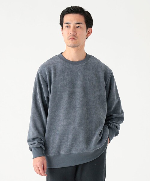 B:MING by BEAMS（ビーミングバイビームス）の「刺繍 モール クルーネック スウェット（ユニセックス）（スウェット・メンズ・チャコールグレー/ベージュ・SMALL/LARGE/X-LARGE/MEDIUM）」の17枚目の写真