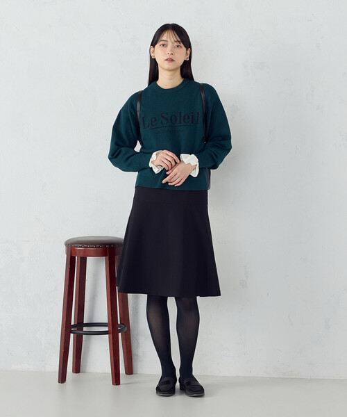 COMME CA ISM(コムサイズム)の「ミディ丈 フレアスカート(スカート・レディース・ブラック/ブラウン・LARGE/MEDIUM)」の4枚目の写真