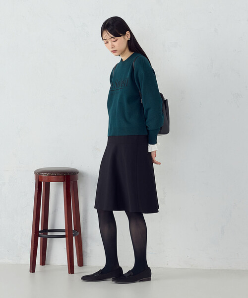 COMME CA ISM(コムサイズム)の「ミディ丈 フレアスカート(スカート・レディース・ブラック/ブラウン・LARGE/MEDIUM)」の5枚目の写真