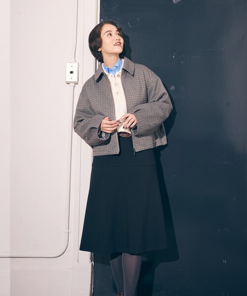 COMME CA ISM(コムサイズム)の「ミディ丈 フレアスカート(スカート・レディース・ブラック/ブラウン・LARGE/MEDIUM)」の2枚目の写真