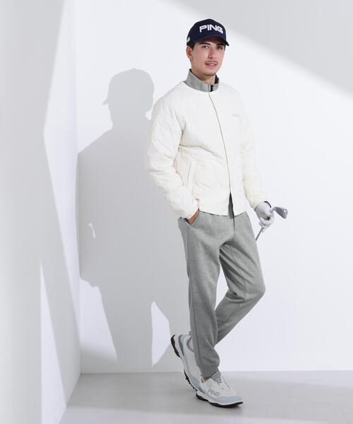 【ネイビー】PINGキルトジャカード/全方向ストレッチダンボールニットジョガーパンツ <NATIVE> (MENS) セール】【PING APPAREL】PINGキルトジャカード/全方向ストレッチ